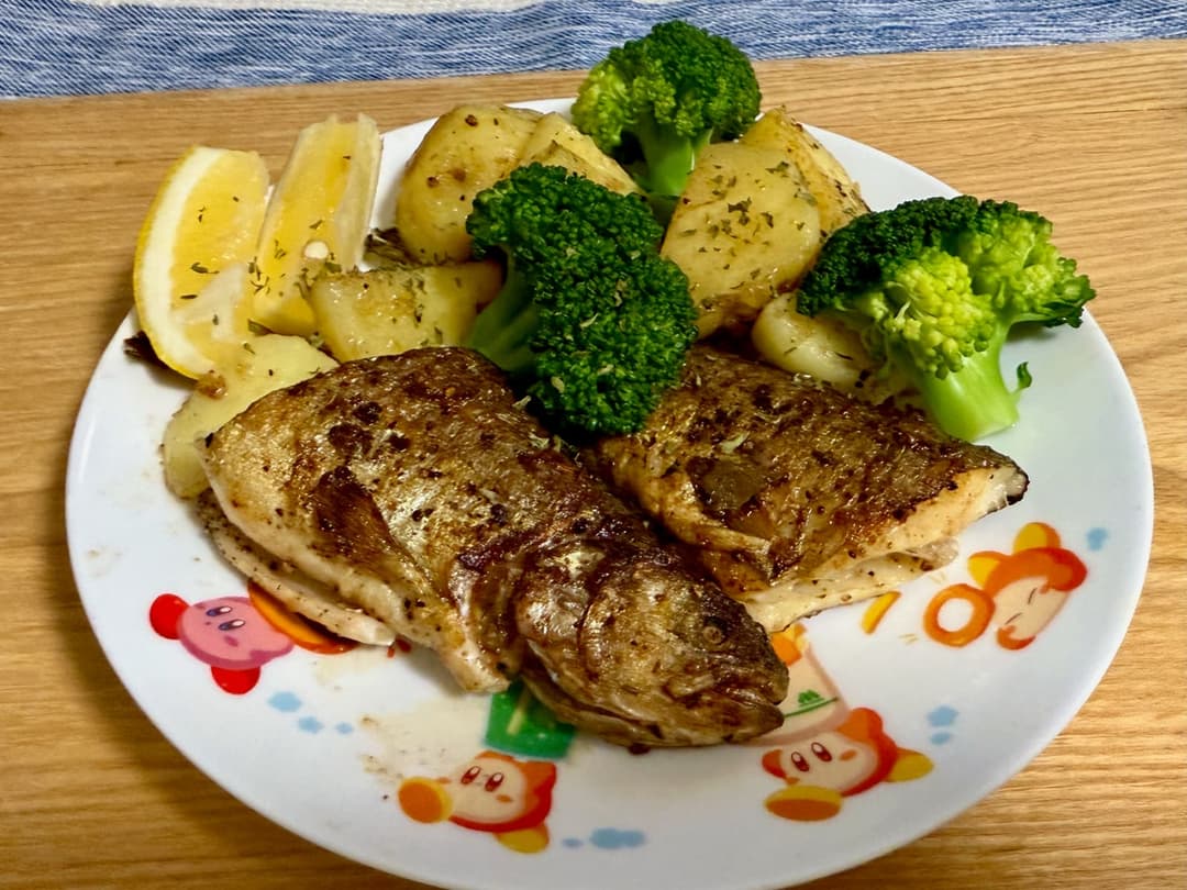 ニジマスのムニエル