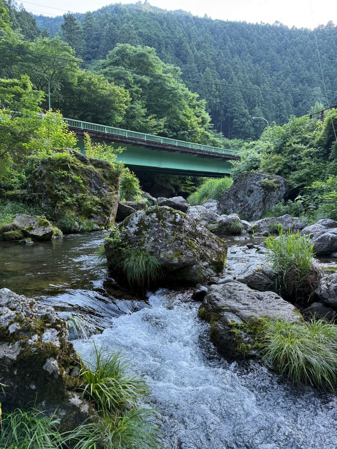 立岩の上の流れ