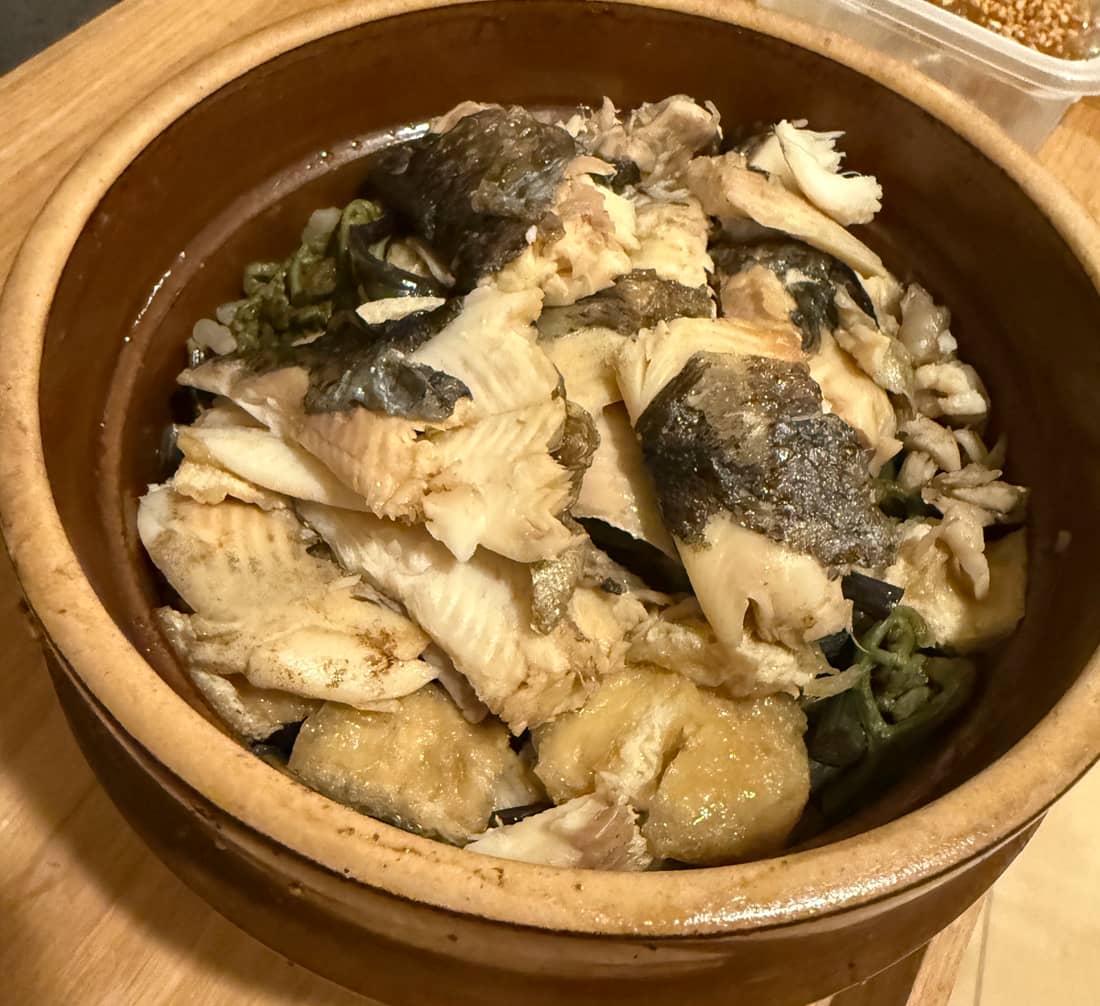 虹鱒の炊き込みご飯